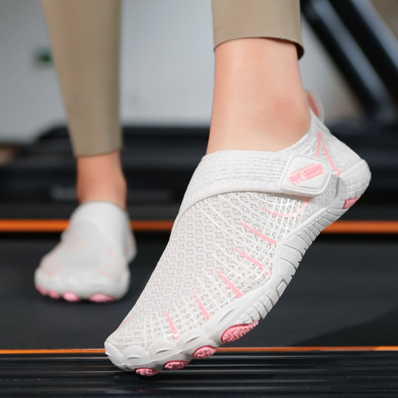 Unisex tenisice za unutarnji fitness, mrežasti gornji dio, Velcro zatvaranje, protuklizna potplat, lagane za trening, jogu