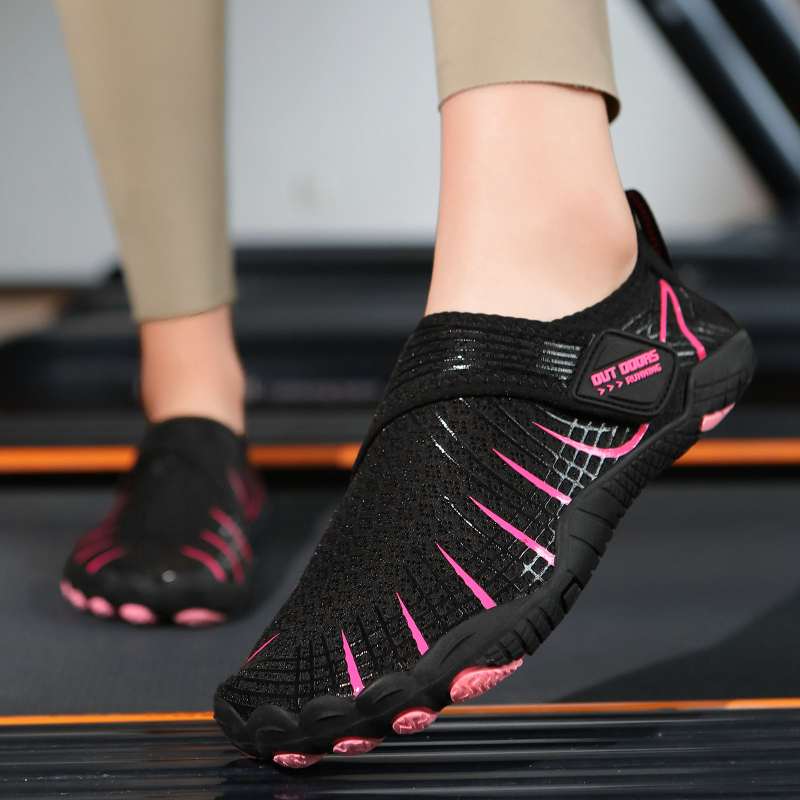 Unisex tenisice za unutarnji fitness, mrežasti gornji dio, Velcro zatvaranje, protuklizna potplat, lagane za trening, jogu