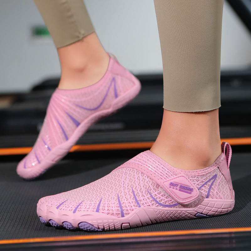Unisex tenisice za unutarnji fitness, mrežasti gornji dio, Velcro zatvaranje, protuklizna potplat, lagane za trening, jogu