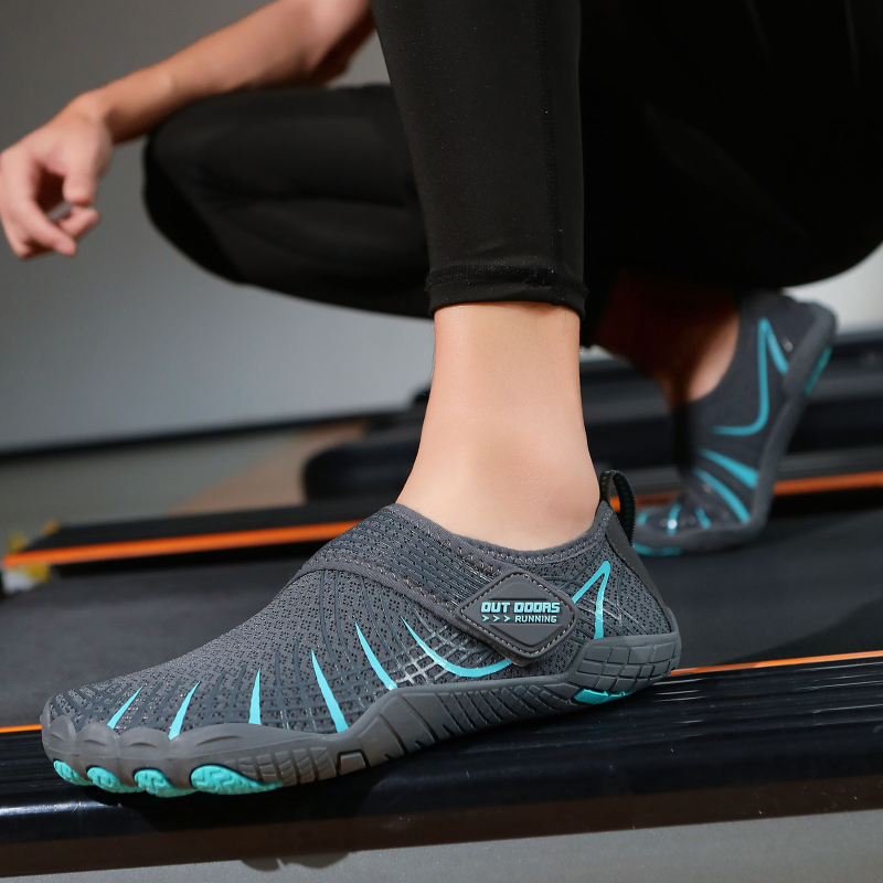 Unisex tenisice za unutarnji fitness, mrežasti gornji dio, Velcro zatvaranje, protuklizna potplat, lagane za trening, jogu