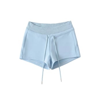 Nyári sokoldalú alacsony derékú sportshort, húzózsinóros, karcsúsított szabás, szexi illeszkedés a csípőn, 2025 nyár