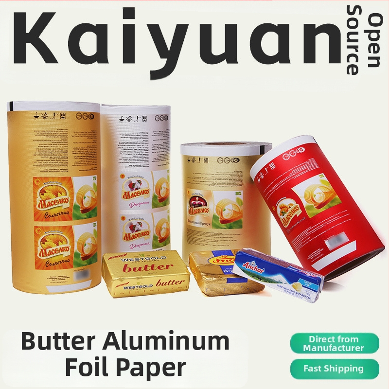 Tlačený laminovaný hliníkový papier na balenie masla