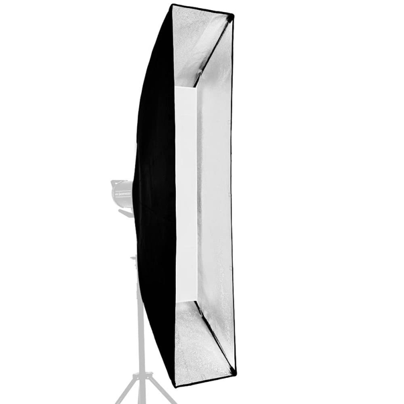 Minrui softbox metalic, 30×120 cm, pentru iluminat de studio și video