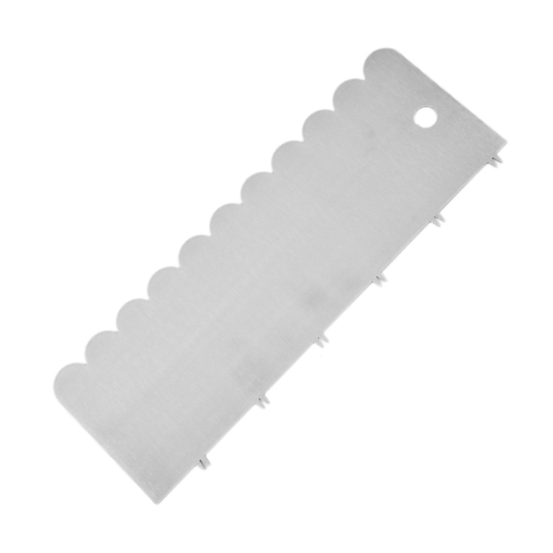 Шпатула за крем от неръждаема стомана за DIY моделиране на торти – многоъгълна зъбеста шпатула за печене