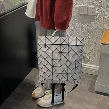 Japanski stil – quiltirani dijamantni ruksak, mat dizajn, geometrijski ruksak za prijenosno računalo i učenike