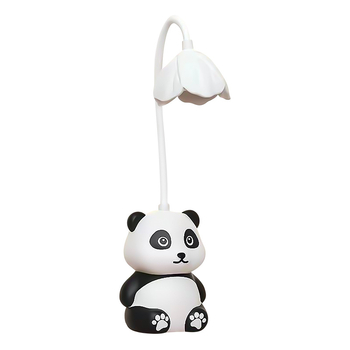 Панда настолна лампа с острилка за моливи, USB LED лампа със сгъваема нощна светлина, карикатурно мече