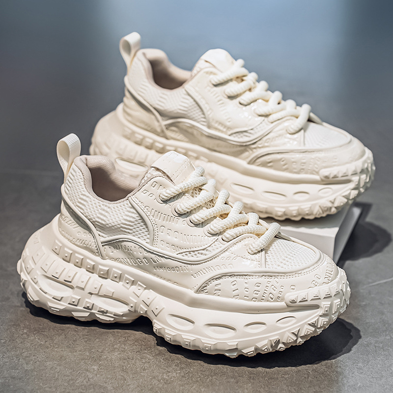 Muške tenisice dad shoes s debelim potplatom za povećanje visine, prozračan mrežasti gornji dio, casual sportske tenisice