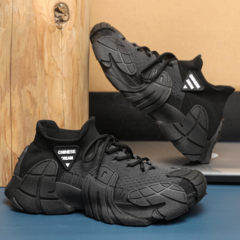 Férfi dad shoes stílusú sportcipő, légáteresztő hálós felsőrésszel, könnyű és kényelmes nyáron, tavasszal és ősszel