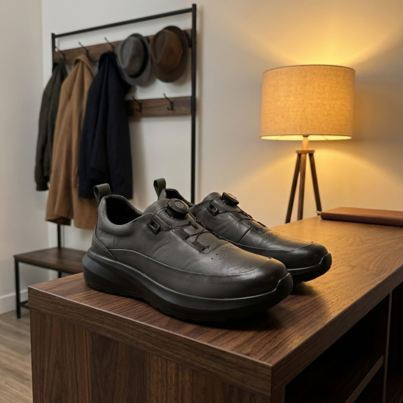 Muške kožne cipele s kopčom, retro casual stil, prozračna mekana potplata, vrhunska teleća koža, za proljeće i jesen.