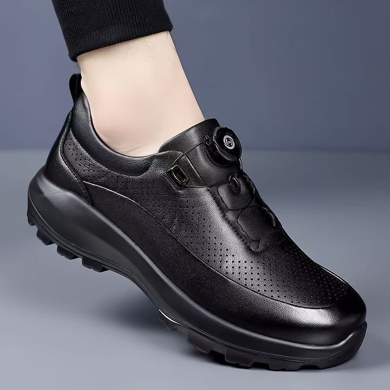 Muške kožne cipele s kopčom, retro casual stil, prozračna mekana potplata, vrhunska teleća koža, za proljeće i jesen.