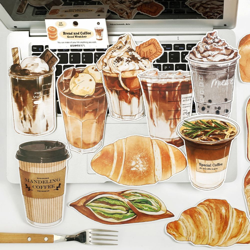 Infeel.Me нестандартна пощенска картичка, серия Bread Coffee Good Weather, американски следобеден чай, карта за бележки
