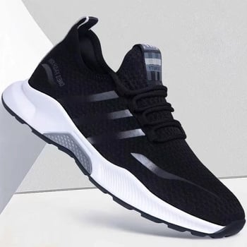 Muške tenisice s debelim potplatom, slip-on, za proljeće-ljeto-jesen; prozračne, lagane, protuklizne, otporne na habanje