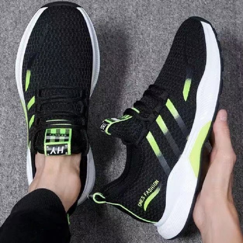 Muške tenisice s debelim potplatom, slip-on, za proljeće-ljeto-jesen; prozračne, lagane, protuklizne, otporne na habanje