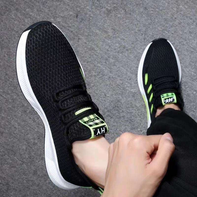 Muške tenisice s debelim potplatom, slip-on, za proljeće-ljeto-jesen; prozračne, lagane, protuklizne, otporne na habanje