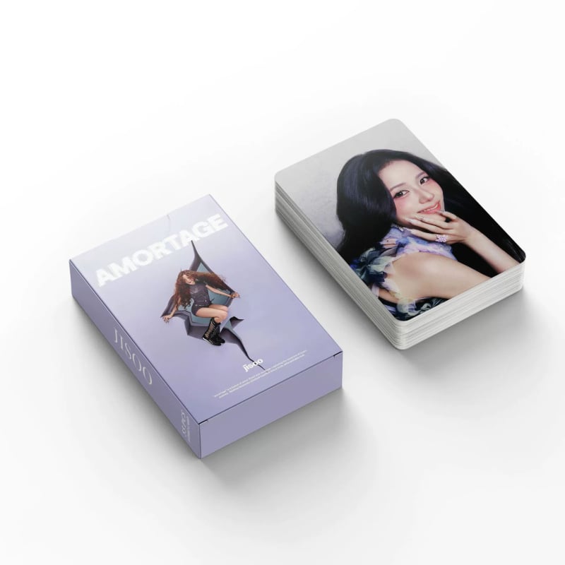 55 броя лазерни фотокарти Jisoo – Solo Amortage, Lomo стил арт пощенски картички