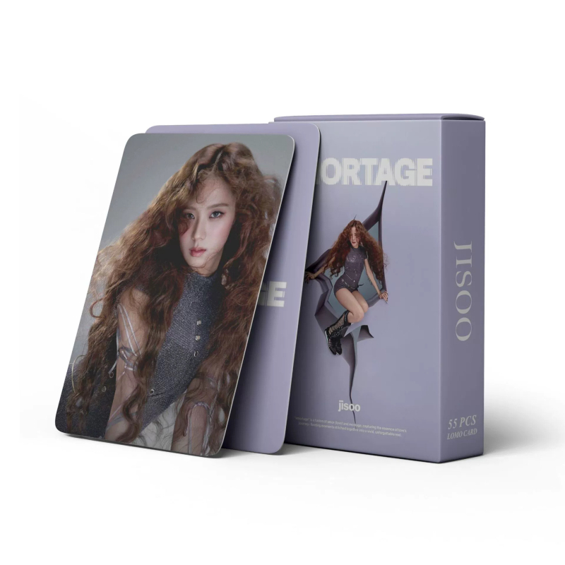 55 броя лазерни фотокарти Jisoo – Solo Amortage, Lomo стил арт пощенски картички