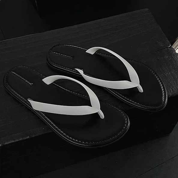 Ženske sandale od prave kože s Y-strapom, minimalistički casual za plažu