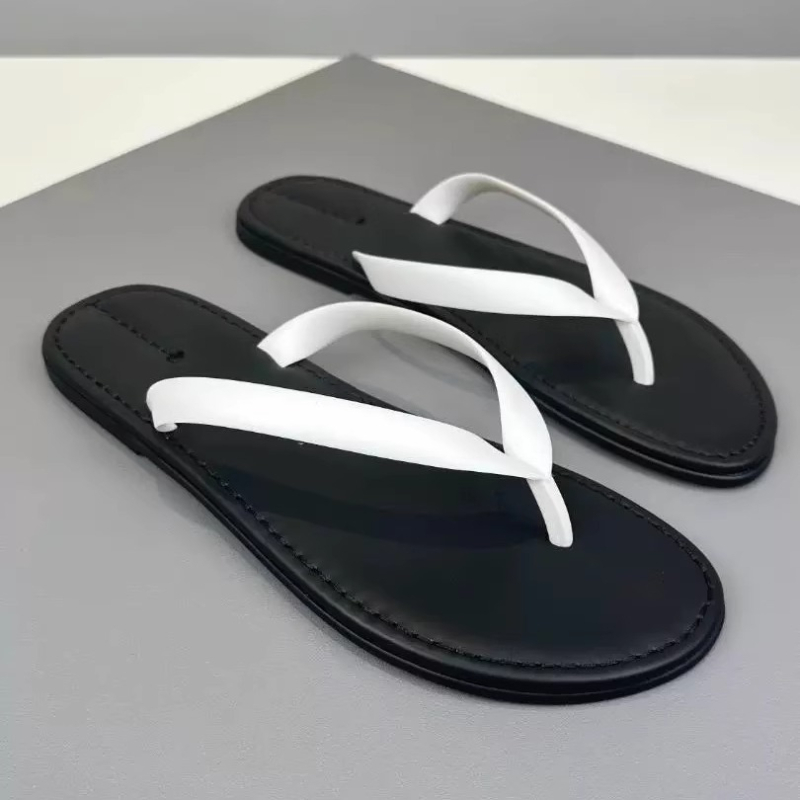 Ženske sandale od prave kože s Y-strapom, minimalistički casual za plažu