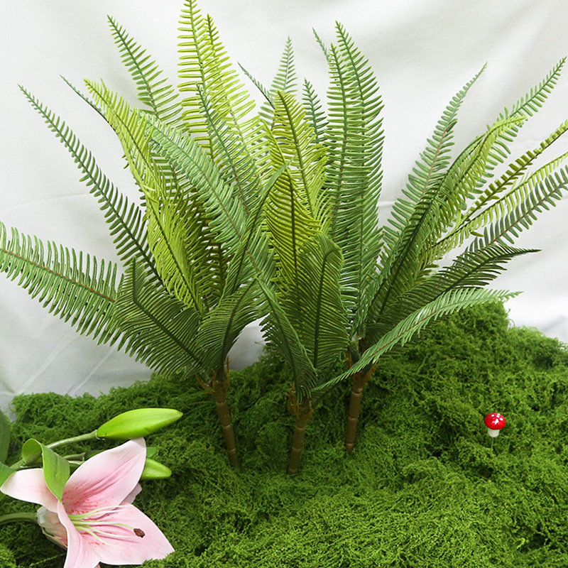 Изкуствени папрати с Persian листа и Asparagus fern за стенно декориране, градински ландшафт и домашно сватбено оформление