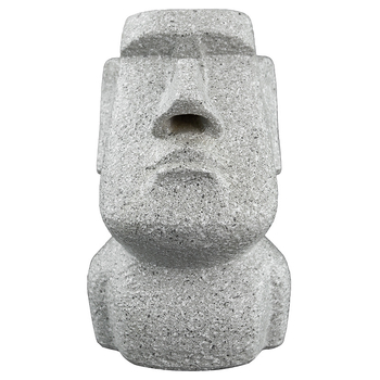 Moai вдъхновена забавна стойка за очила, декоративна държач за моливи от смола и настолен декор с обратно течение дим