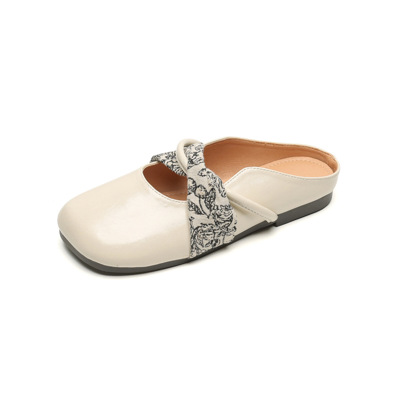 Weiwei Girl 993-7 Ženske cipele s kvadratnim vrhom, Slip-On, mekan potplat, zatvoren vrh, ljetna obuća