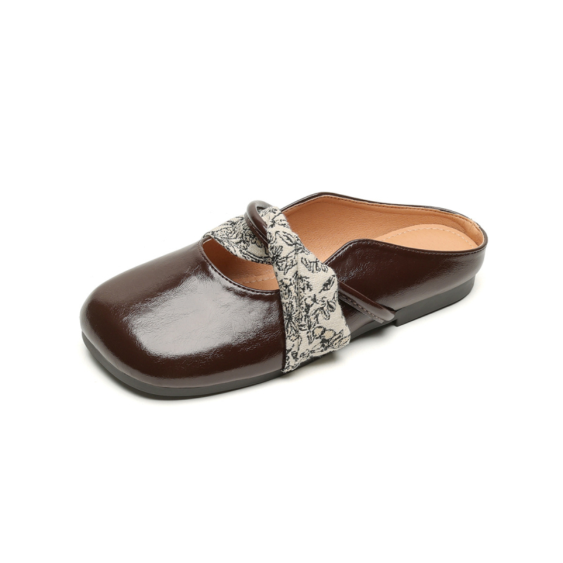 Weiwei Girl 993-7 Ženske cipele s kvadratnim vrhom, Slip-On, mekan potplat, zatvoren vrh, ljetna obuća
