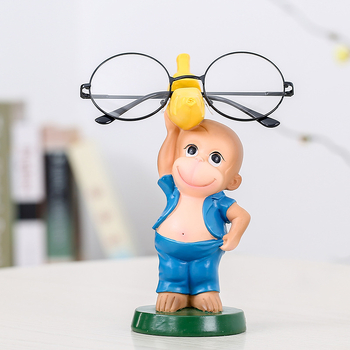 Сладък карикатурен държач за очила – декоративна фигура за дом и офис