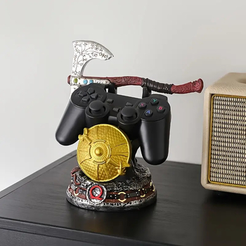 Стойка за контролери God of War – креативен настолен декор за PS5 и Xbox контролери