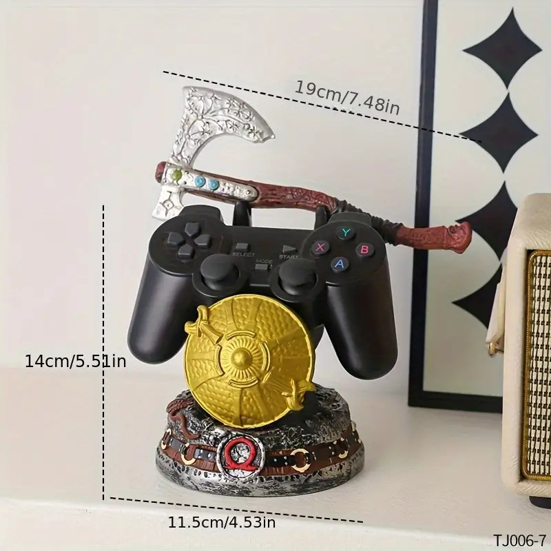 Стойка за контролери God of War – креативен настолен декор за PS5 и Xbox контролери
