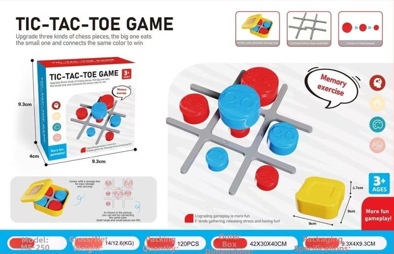 Inteligentna elektronička igra Tic-Tac-Toe 4-u-1, edukativna stolna igra za djecu