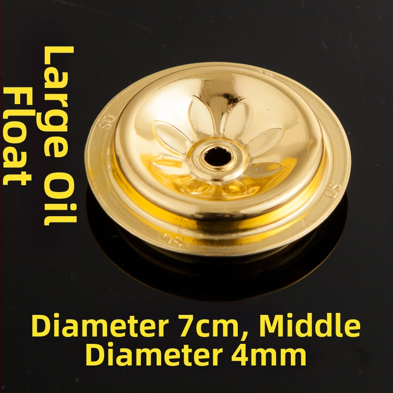 4 cm zliatinový plavák pre olejovú lampu, buddhistické lampy, hliníkový plavák