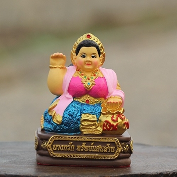 Tajlandski Buddha amulet, tip štovanja, talisman bogatstva, Nan Guagua, mala debela djevojka