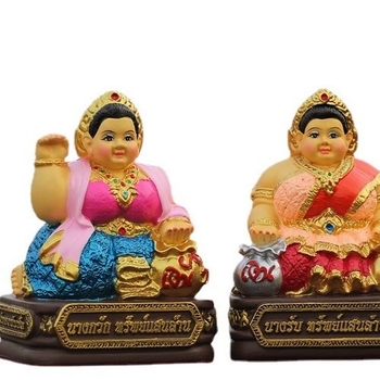 Tajlandski Buddha amulet, tip štovanja, talisman bogatstva, Nan Guagua, mala debela djevojka