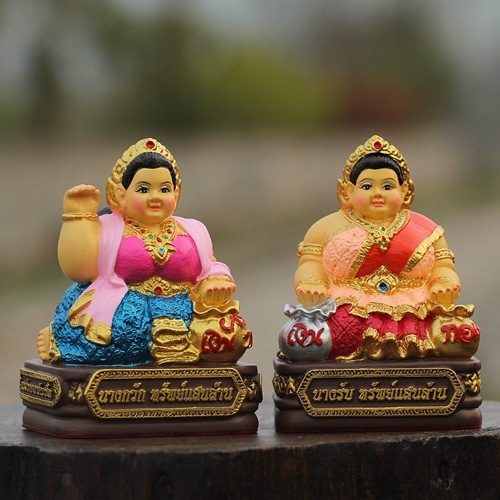 Tajlandski Buddha amulet, tip štovanja, talisman bogatstva, Nan Guagua, mala debela djevojka