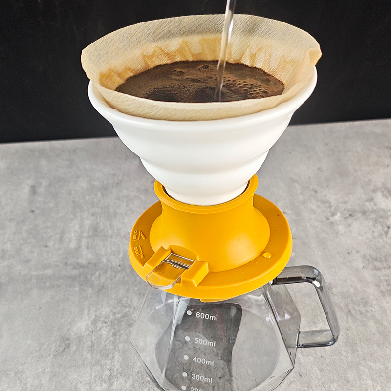 Керамична V60 филтър чашка за ръчно филтриране на кафе, термоустойчива