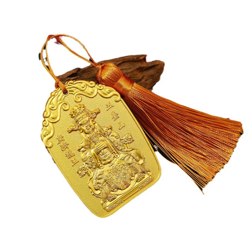 Taoistički talisman set privjesaka: Bogatstvo, Guangji Kralj Zmajeva, Bodhisattva statua i sretan privjesak za ogrlicu