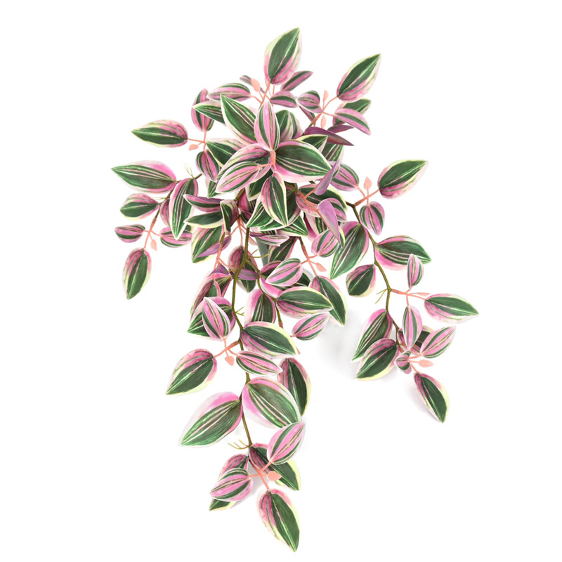 Tree Cat изкуствено стенно висящо растение, 3D принтирана лоза с лилави листа