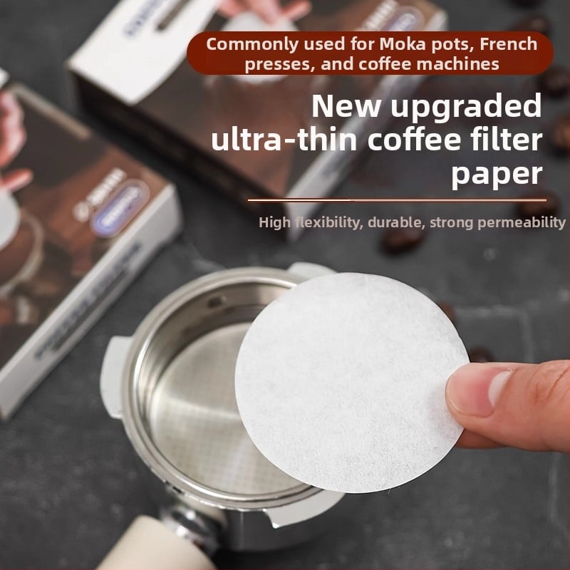 Okrúhly kávový filtračný papier pre moka kávovar – sekundárny filter, 58 mm univerzálny