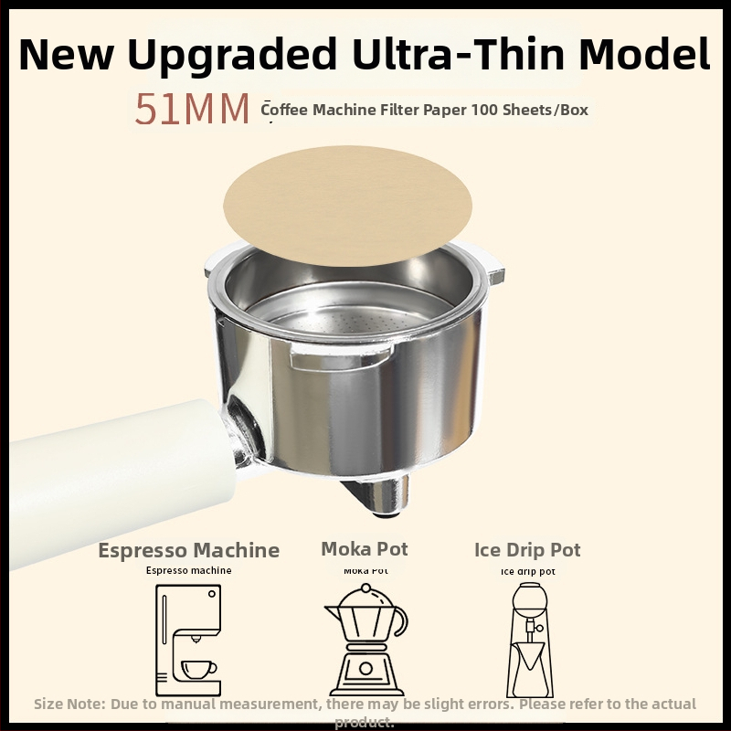 Okrúhly kávový filtračný papier pre moka kávovar – sekundárny filter, 58 mm univerzálny