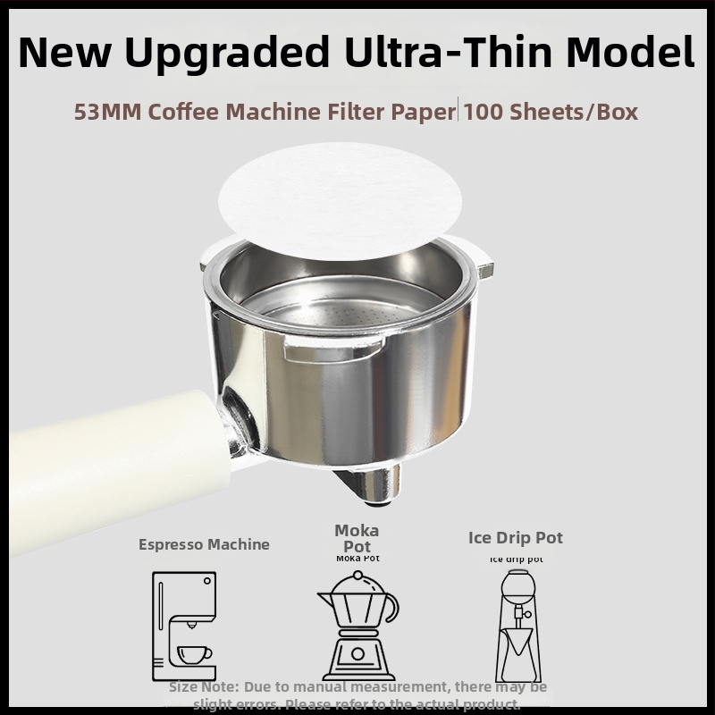 Okrúhly kávový filtračný papier pre moka kávovar – sekundárny filter, 58 mm univerzálny