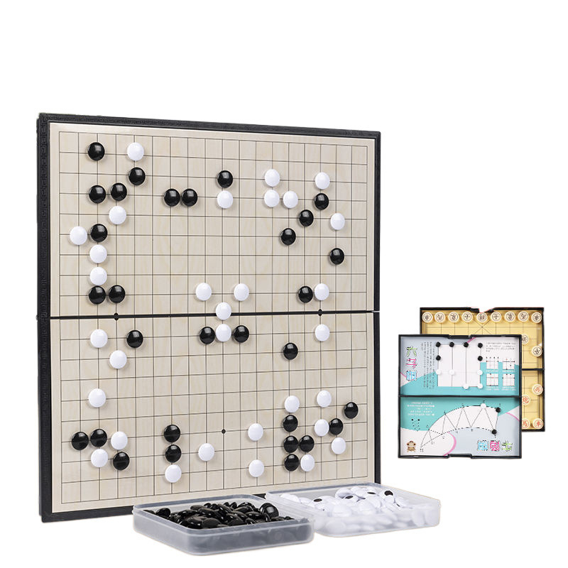 19-red Go magnetska Gomoku početni set za djecu s prijenosnom standardnom pločom i magnetskim figuricama