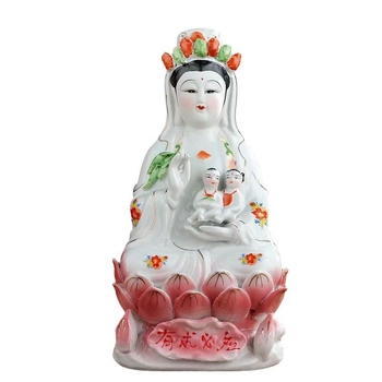 Статуя Guanyin Bodhisattva, керамична, ръчна изработка, за домашна употреба, декор за дневна стая
