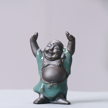 Мини Jiang Taigong риболов чайно питомче — керамична фигура на старец рибар