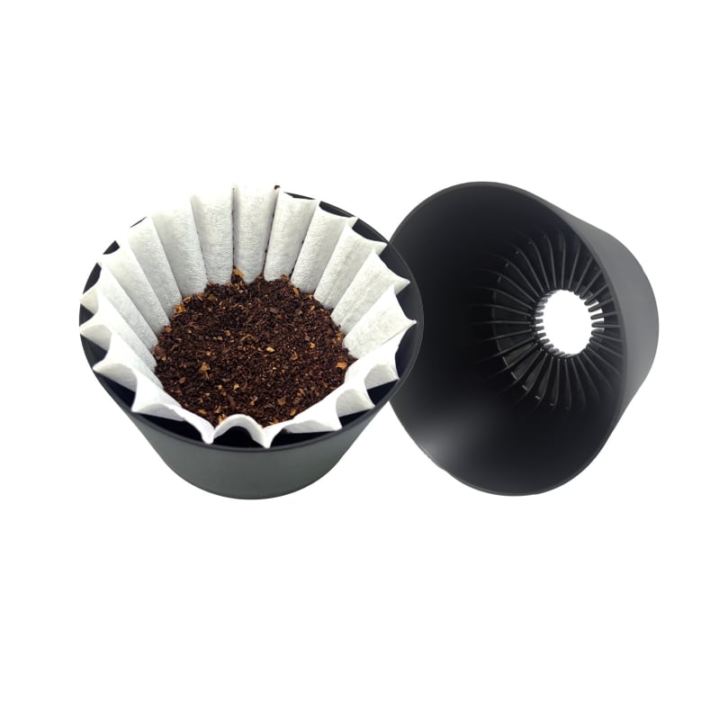 V60 стил ръчен дрипер за кафе, корпус от смола, размер 185, съвместим с хартиени филтри