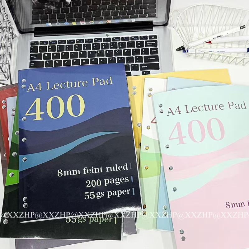 200 страници, 55 г/м², ултра тънък и фин бележник, минималистичен за ученици, за запис и упражнения