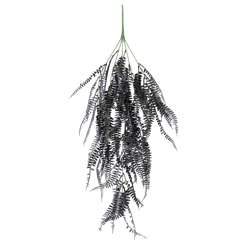 Изкуствено стенно висящо растение: Boston fern и увивна лоза, зелени листа