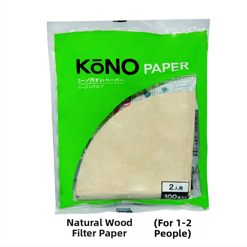 Kono V60 ručne vyrobený filter papier na kávu, konický tvar z drevenej celulózy, 40 alebo 100 listov