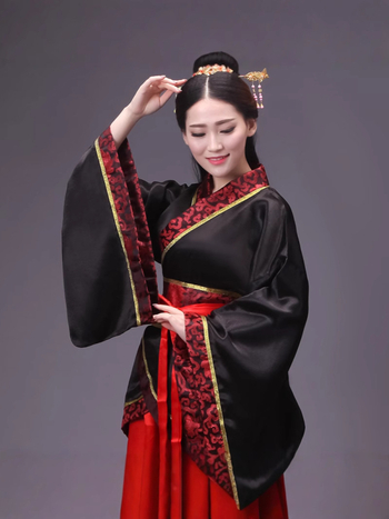 Ženski kostim Hanfu-Tang za izvedbu, suknja s dvostrukim zakrivljenim rubom, vilinski stil