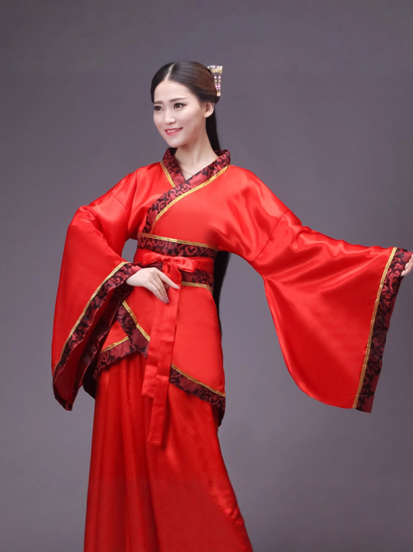 Ženski kostim Hanfu-Tang za izvedbu, suknja s dvostrukim zakrivljenim rubom, vilinski stil