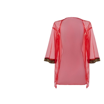 Hanfu noćni set za konkubinu, staropalatskog stila — halter, trbušni pojas, prozirna spavaćica
